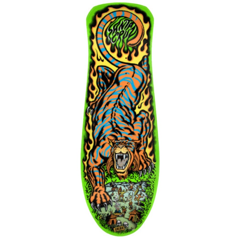 Santa Cruz Salba Tiger Shaped Skateboard Deck 10.3″ 10.3″