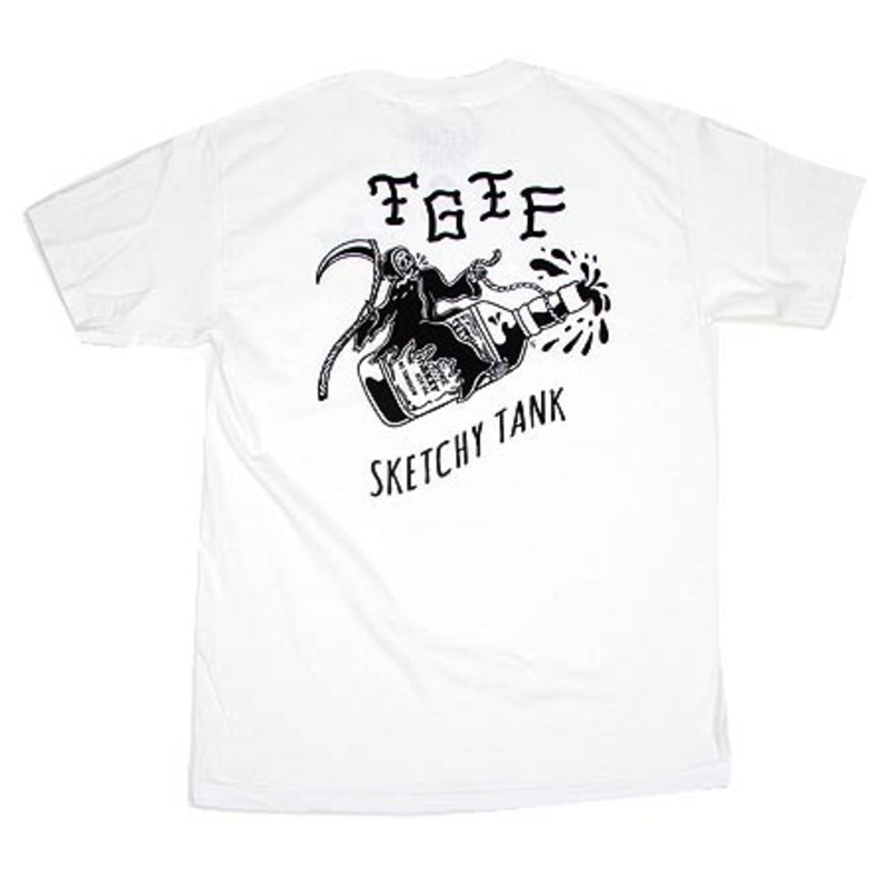 Sketchy Tank TGIF T Shirt White Large