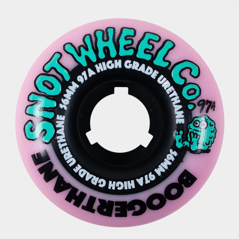 Snot – 56mm – 97a Boogerthane Wheels – Pink/ Black 56mm 97a