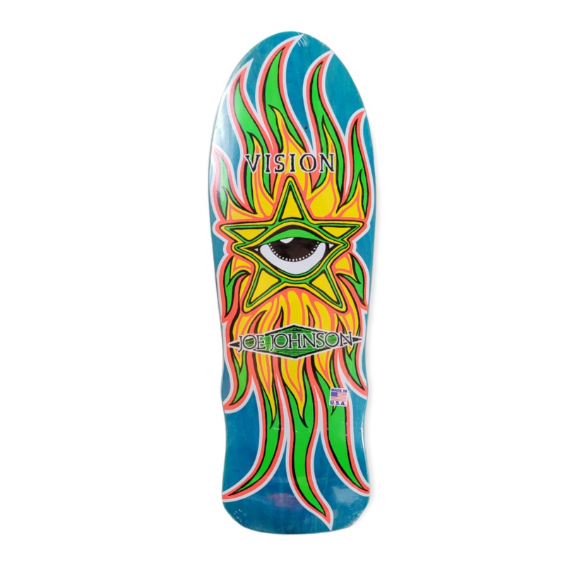 Vision JOE JOHNSON EYE reissue Skateboard Deck – BLUE STAIN