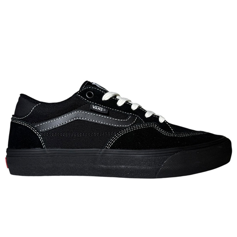 VN0A5JICBLK Suede Black Skate Rowan Vans Shoes 9