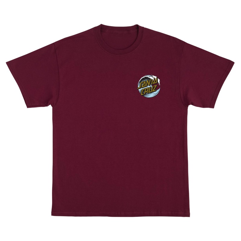 Wave Dot Mens Santa Cruz T-Shirt White S