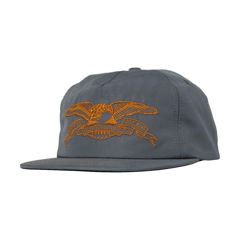 Anti Hero Basic Eagle Adjustable Snapback Charcoal/Orange