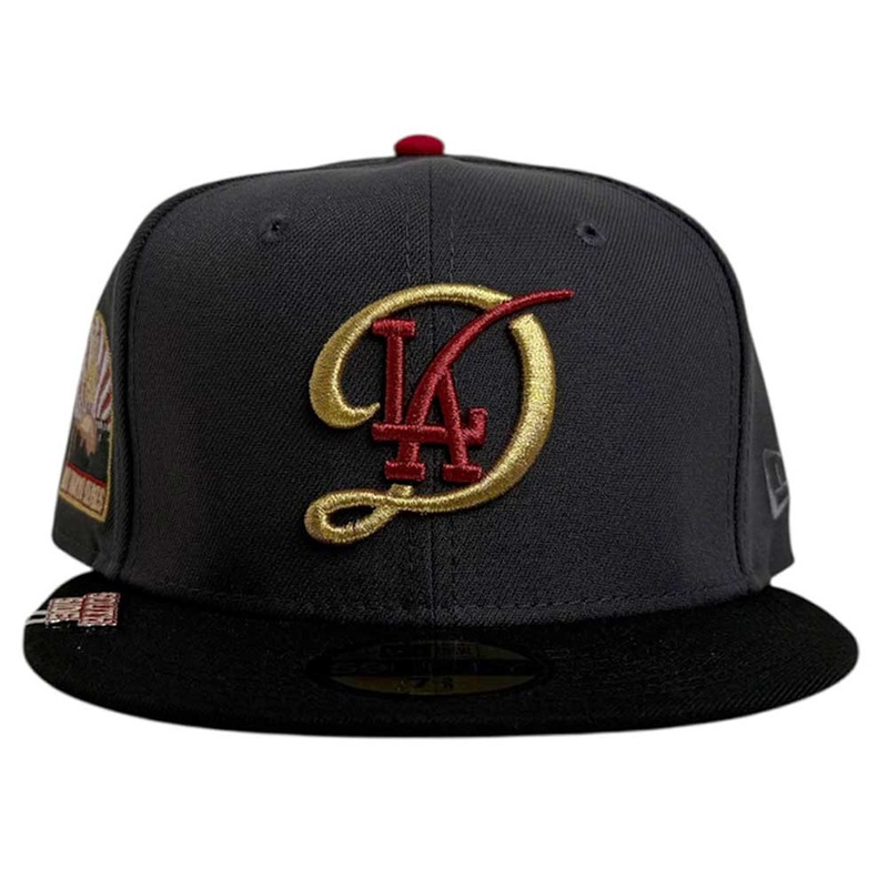 Bones Pack Los Angeles Dodgers New Era Hat 5950 Fitted 6 7/8