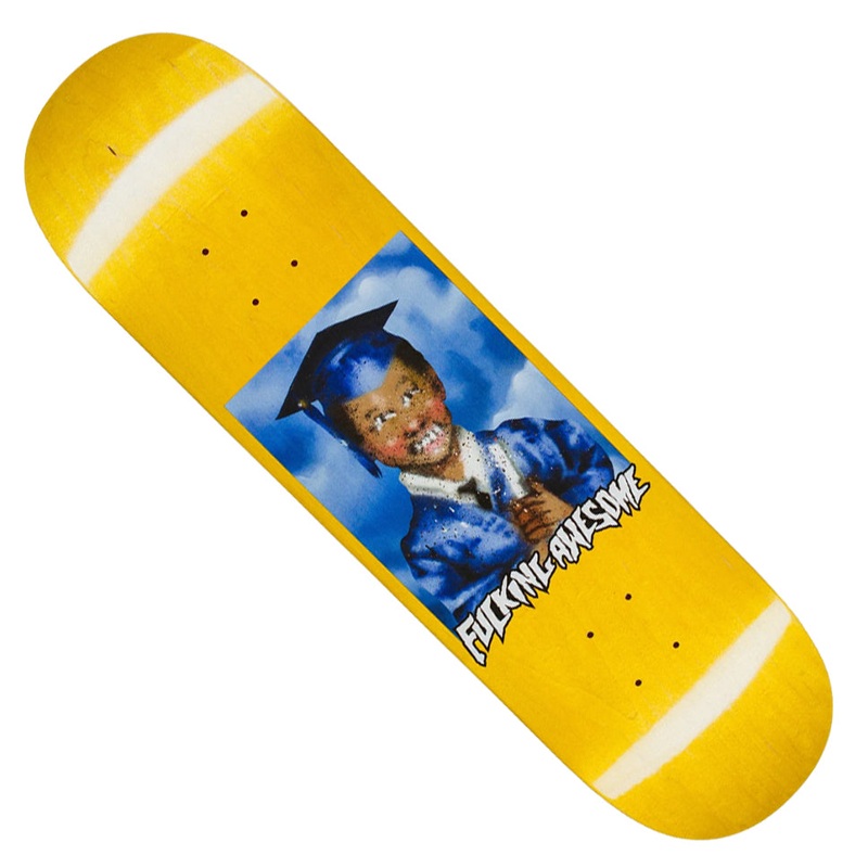 Fucking Awesome Kevin Bradley Class Photo by Sickid Deck Assorted Woodgrain 8.38 x 31.85 WB:14.18