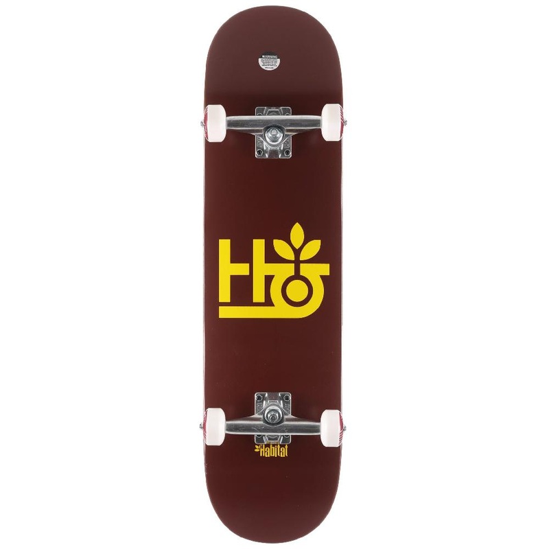 Habitat Pod Burgundy 8.25″ Complete Skateboard Complete