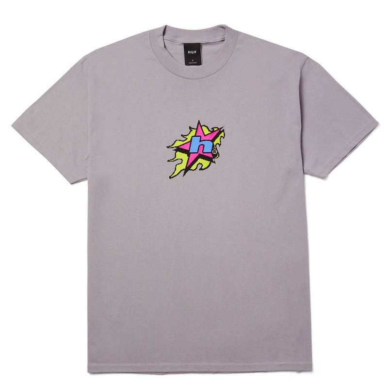HUF H Bit Tee Dust Pruple L