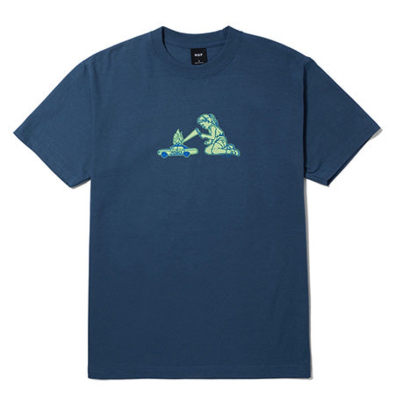 HUF Playtime T Shirt Slate Blue Small