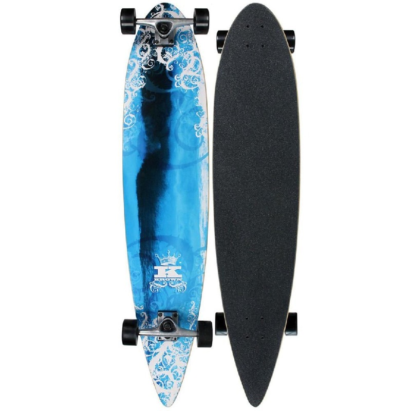 Krown Blue Wave 43″ Pintail Longboard Complete