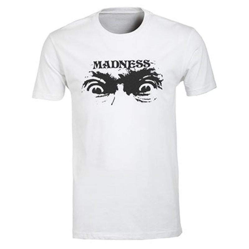 Madness Dead Stare T Shirt White Medium