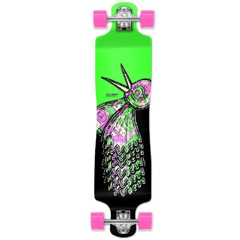 Punked The Bird Lowrider Green 40″ Longboard Complete