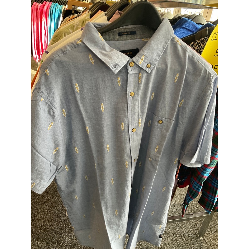 ROARK WOVEN BUTTON UP XL