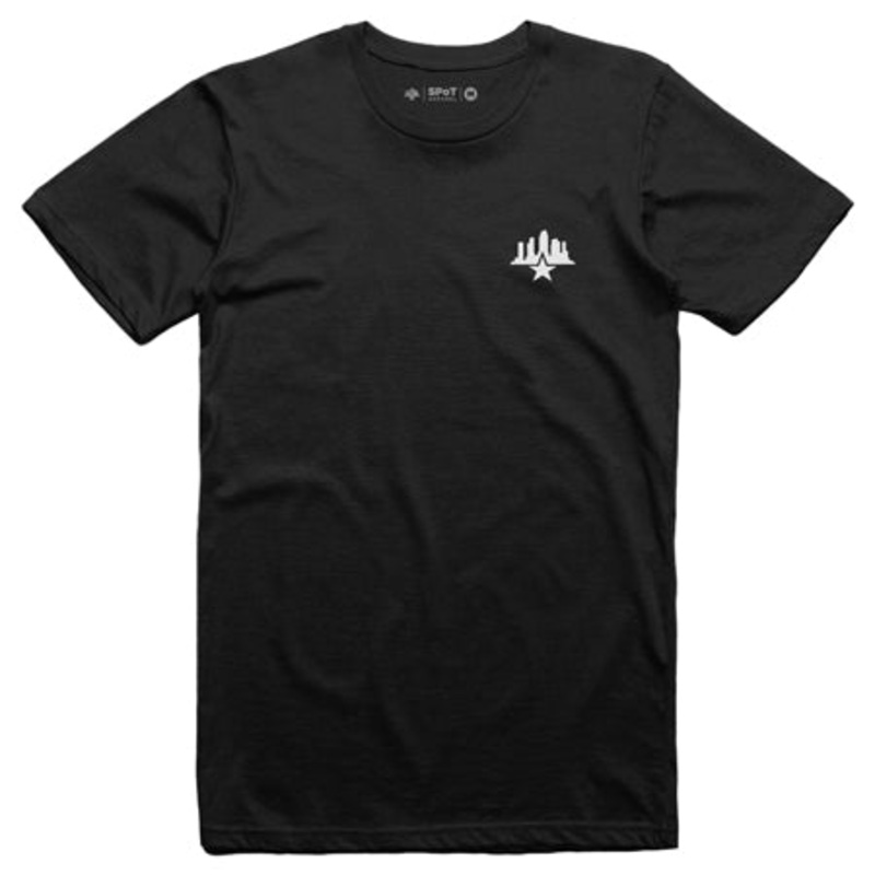 Skatepark of Tampa Premium City Star Badge T Shirt Black Small