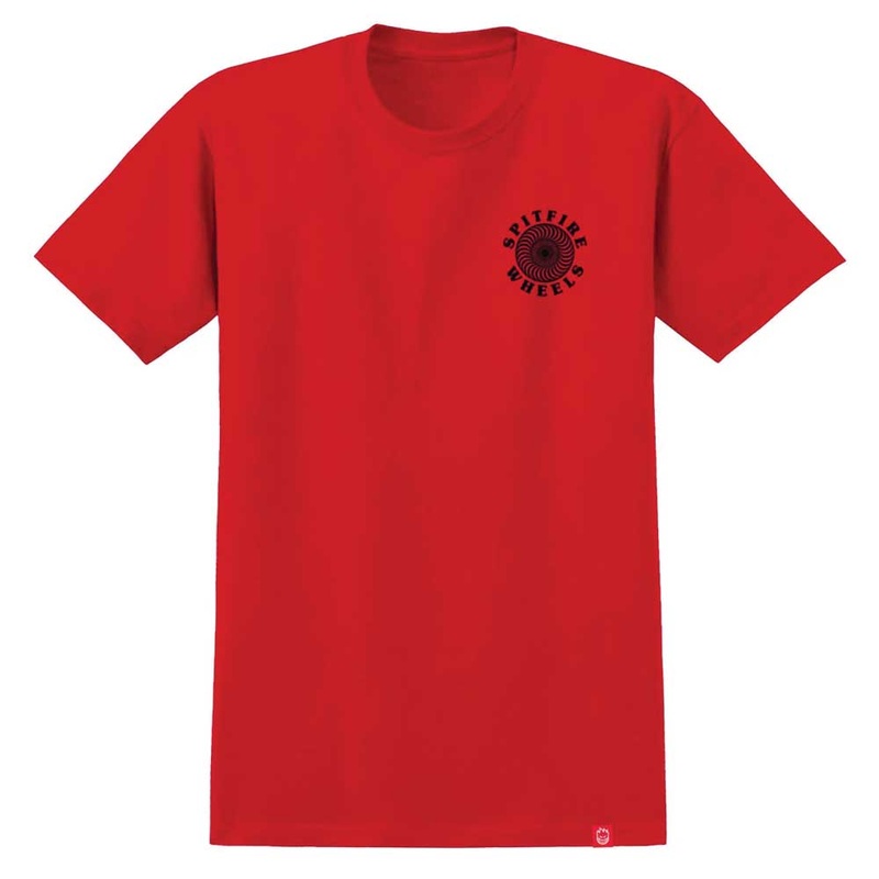 Spitfire OG Classic Fill Short Sleeve T-Shirt Small Red
