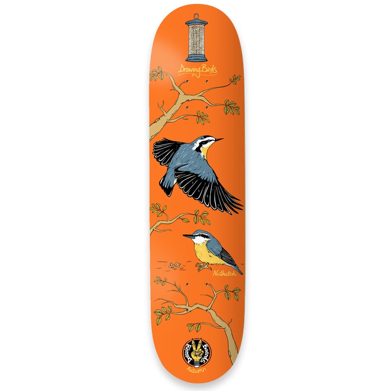 The Drawing Boards – 8.0″ – Seasonal Birds – Nuthatch Deck