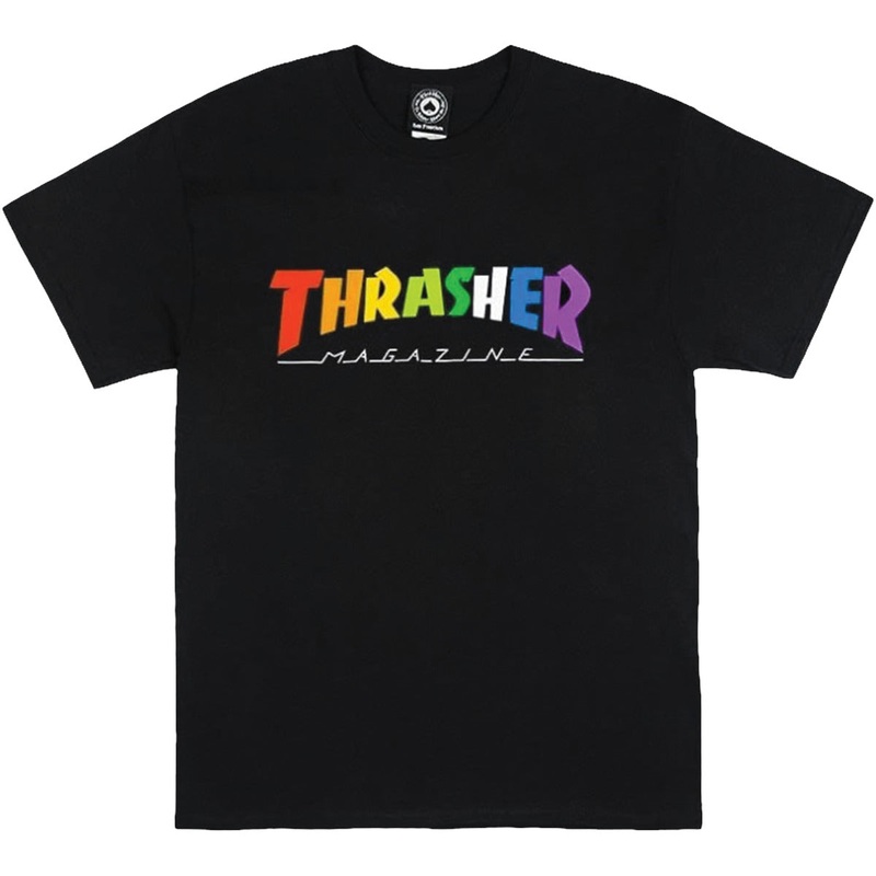 Thrasher Rainbow T-Shirt Black XL