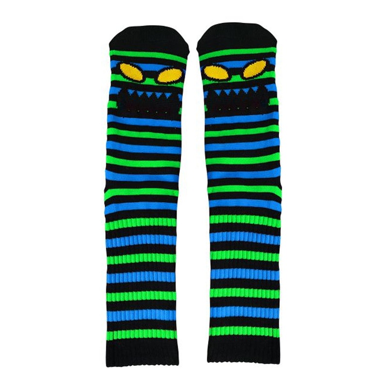 Toy Machine Monster Face Mini Stripes Socks Slate One size fits all