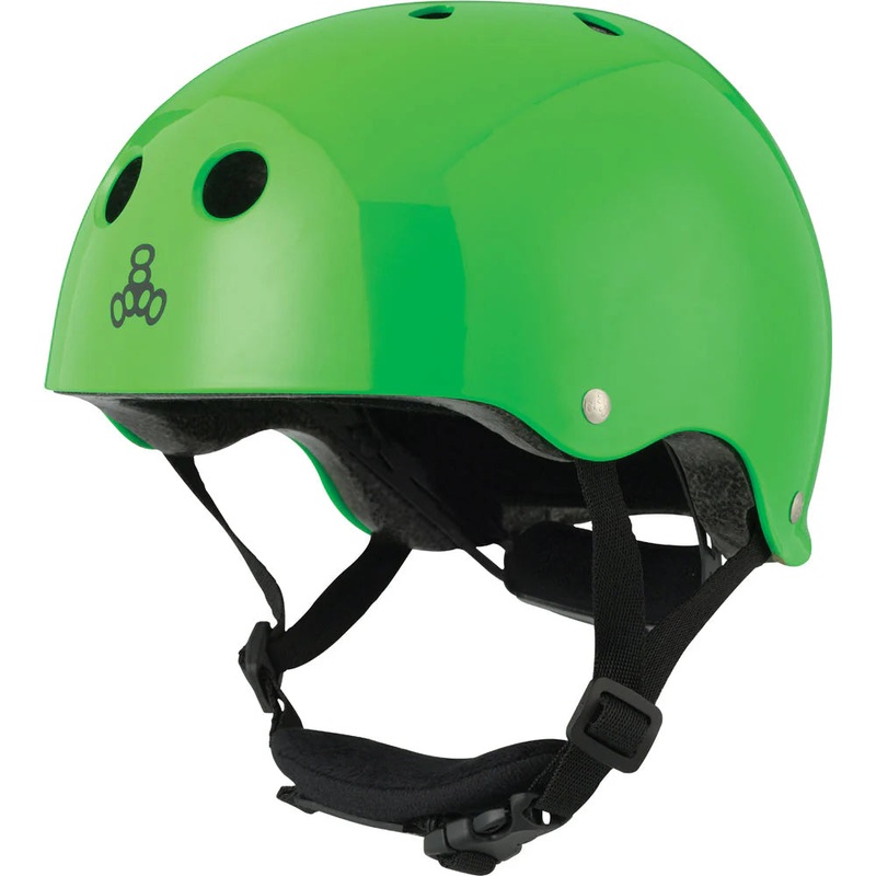 Triple 8 Lil 8 Helmet Neon Green Glossy YL