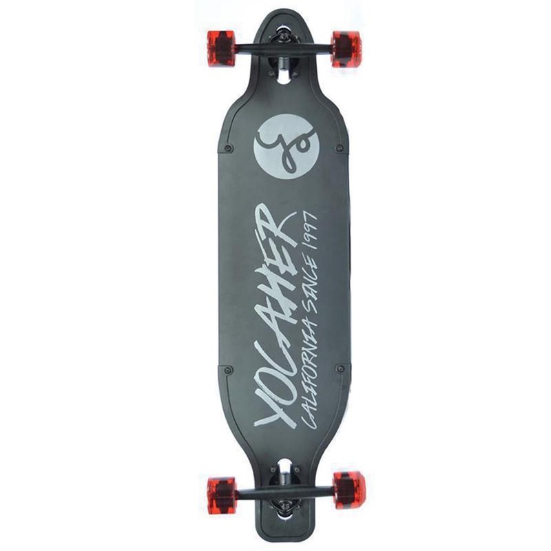 Yocaher Aluminum Drop Through Black 36″ Longboard Complete