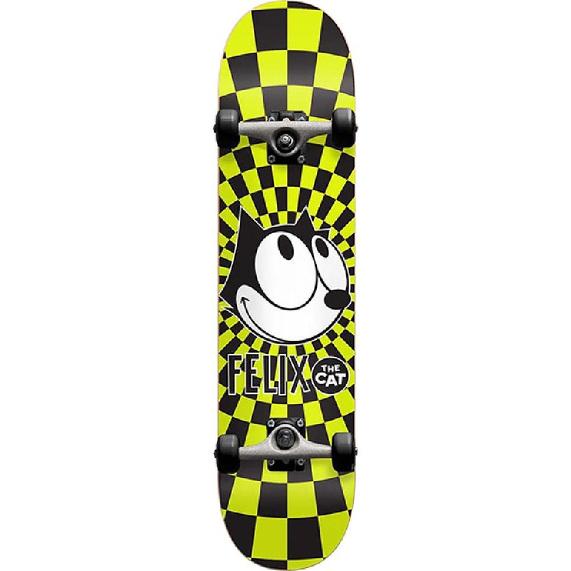 Darkstar Felix the Cat Radiate Black/Yellow 7.375″ Skateboard Complete