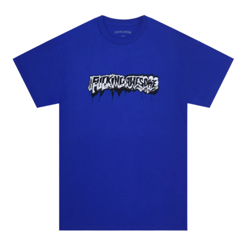 FA Awesome Dill Cut Up Logo T Shirt Cobalt S