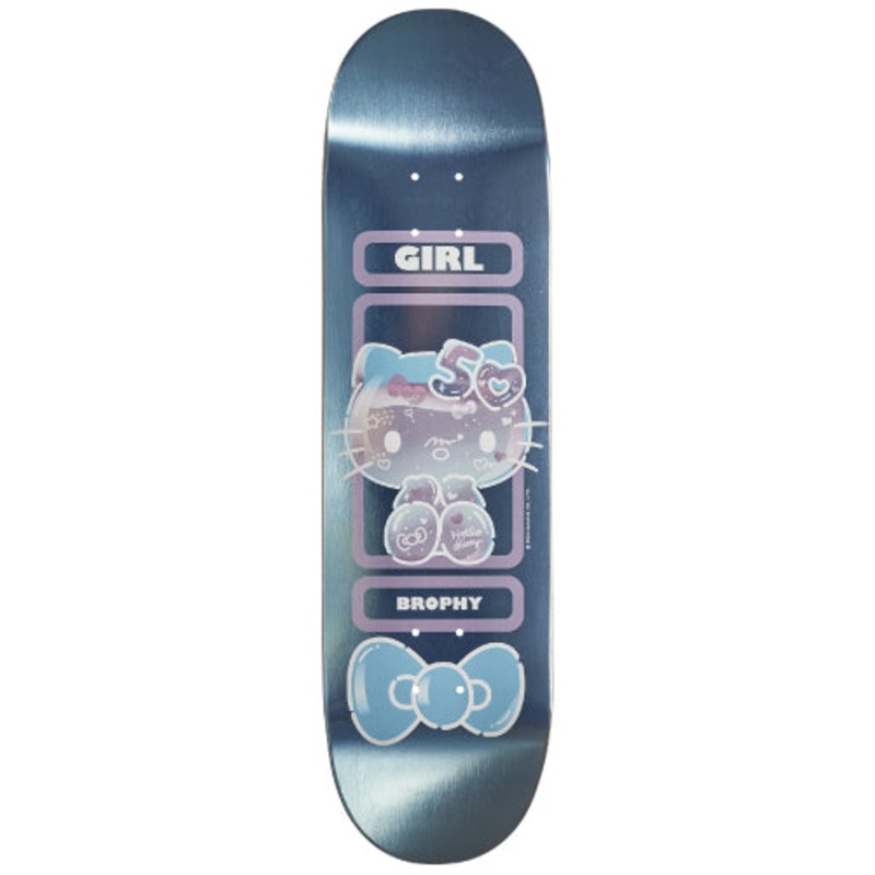 Girl X Hello Kitty 50th Anniversary Brophy Skateboard Deck 8.6″ 8.6″
