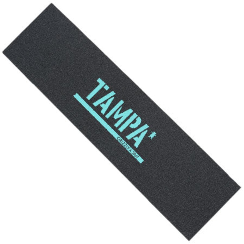Grizzly Grizzly x SPoT Tampa Stamp Griptape Black/ Celadon 9×33