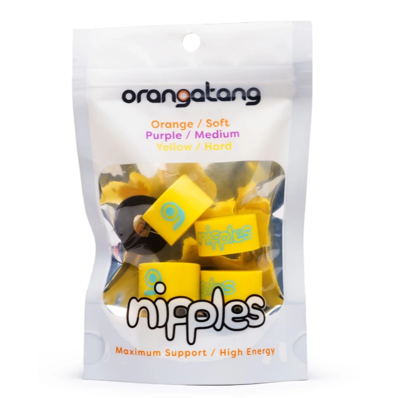 Orangatang Nipples Yellow Hard Bushings