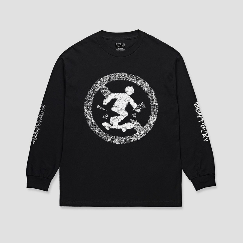 Polar Skate Co Longsleeve T-Shirt Dont Play Black Small