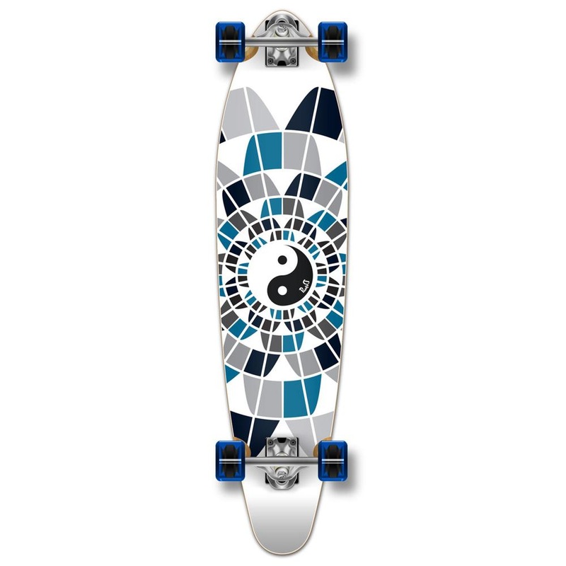 Punked Kicktail Yin Yang 40″ Longboard Complete