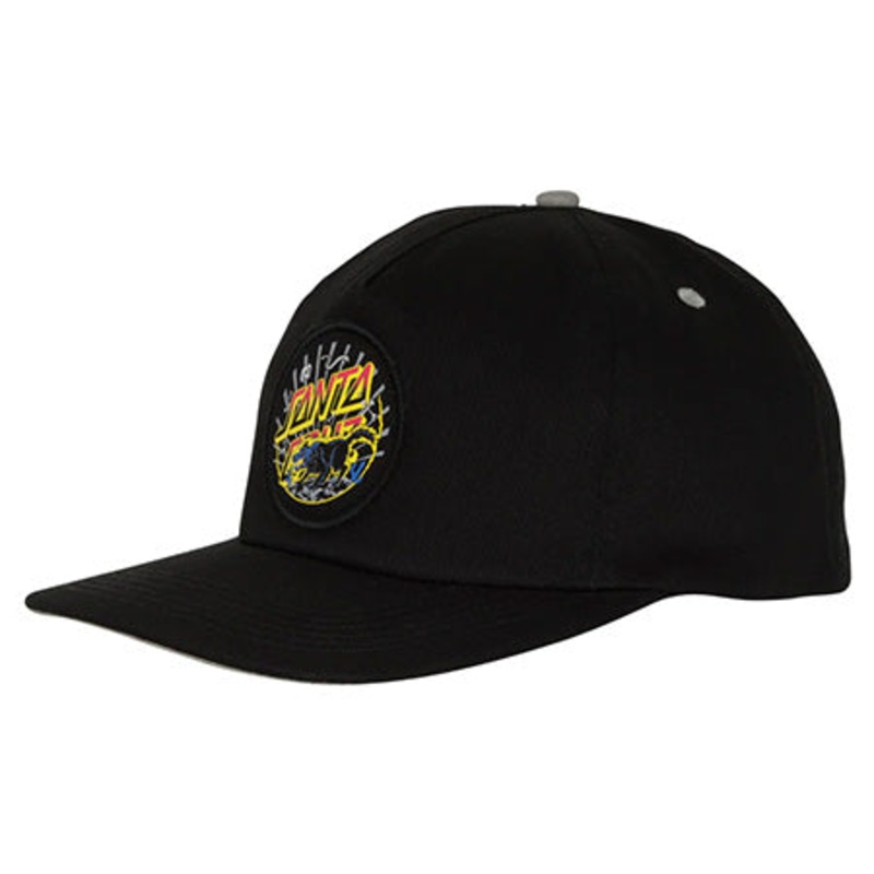 Santa Cruz Kendall Wolf Dot Snap-Back Hat Black One size fits all