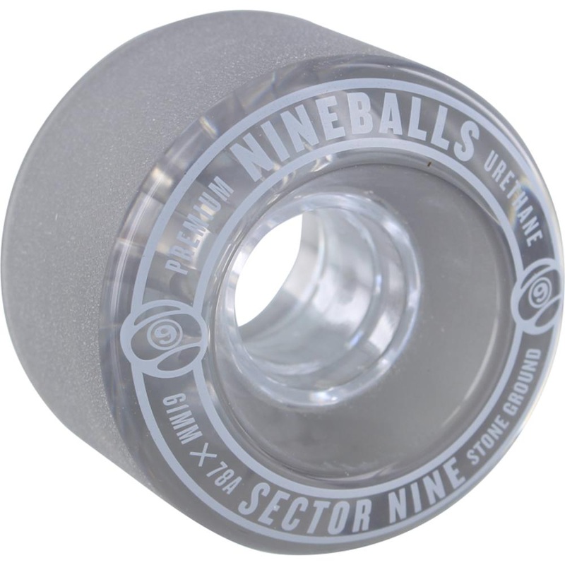 Sector 9 Nineballs 61mm 78A Clear Smoke Skateboard Wheels