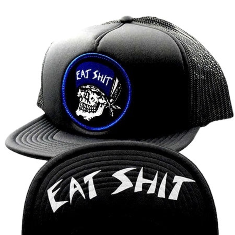 Suicidal Skates Eat Shit Patch Flip Mesh Hat Black OS