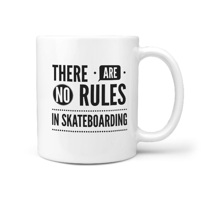 There Are No Rules in Skateboarding – Mug