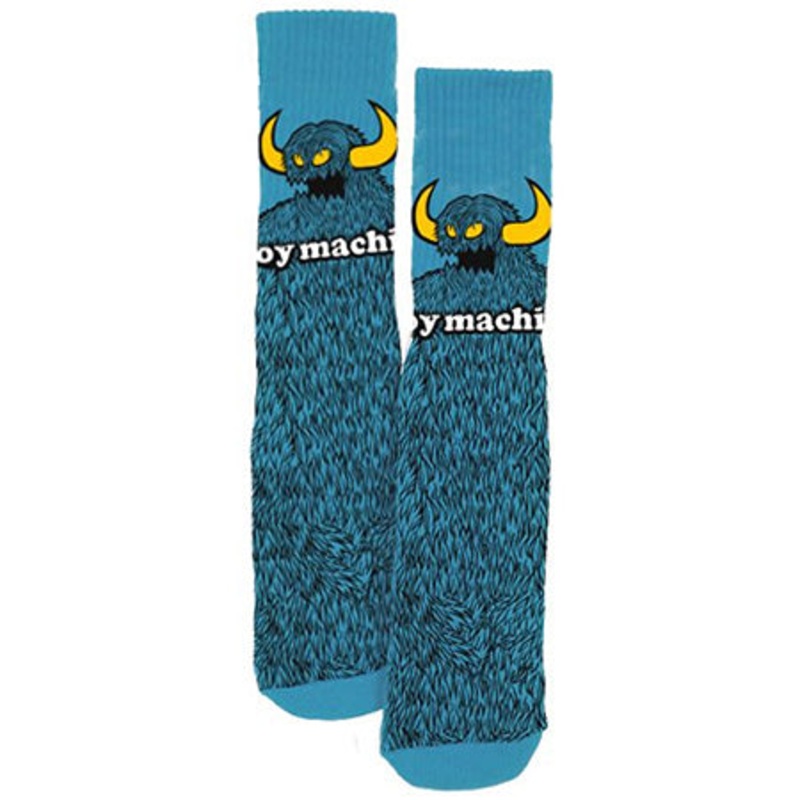 Toy Machine Furry Monster Crew Socks Blue One size fits all