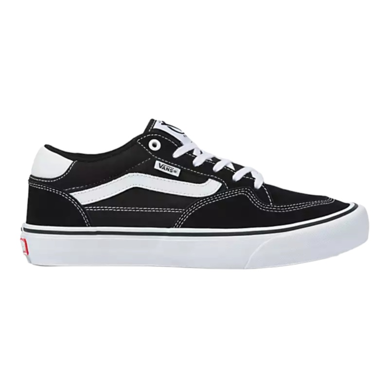 VANS ROWAN SHOE BLACK/WHITE 7 Black