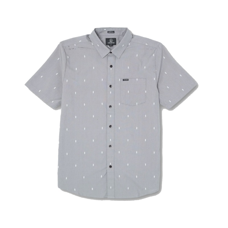 Volcom Salford Woven Short Sleeve – Pewter Small
