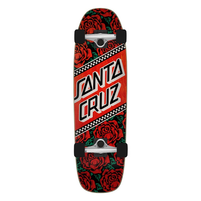 8.4in Rosette Santa Cruz Street Skate Cruiser No Color 8.4in x 29.4in