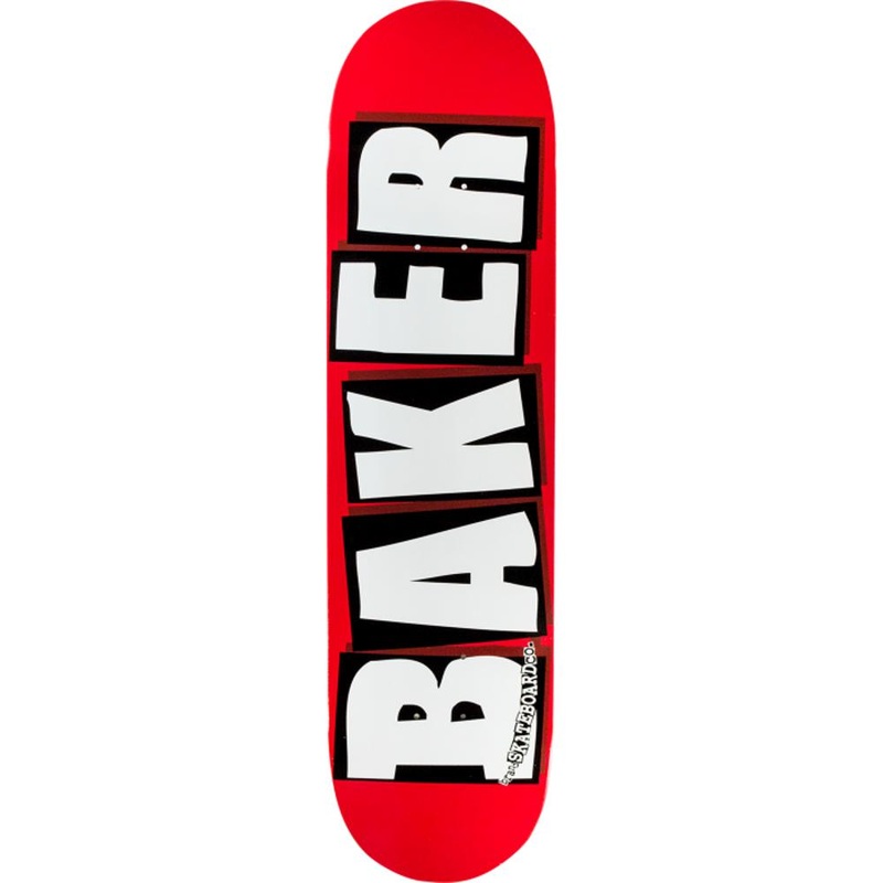 Baker Brand Logo Red/White 8.12″ Skateboard Deck