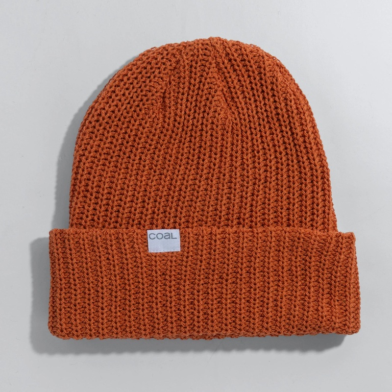 Coal Eddie Recycled Knit Cuff Beanie Burnt Orange