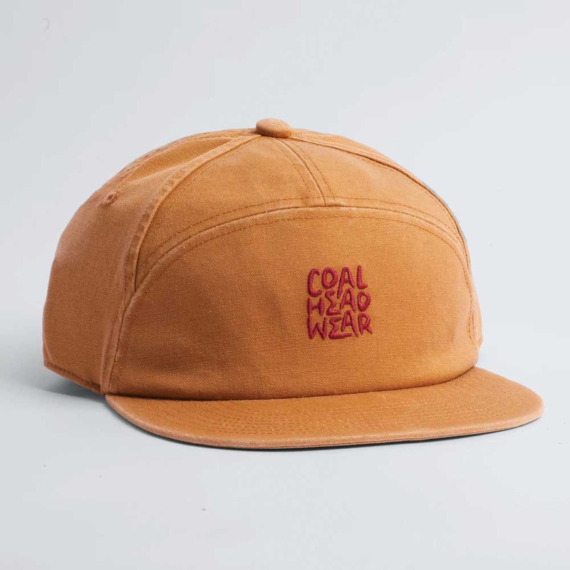 Coal Murray Canvas 7-Panel Cap Mustard