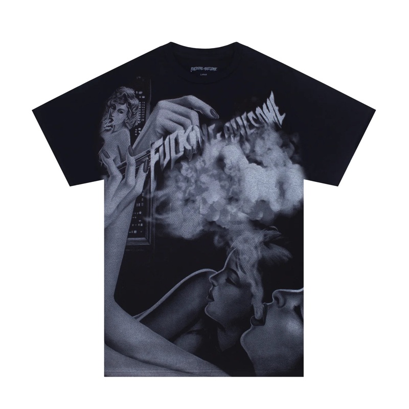 FA Awesome Smoke T Shirt Black S Black