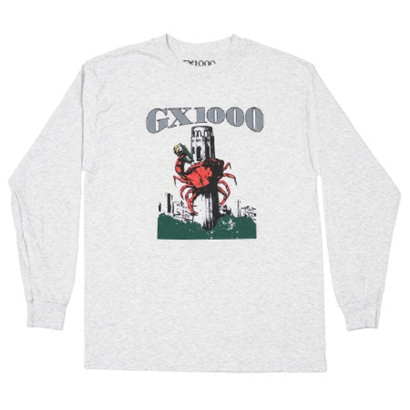 GX1000 Crab Longsleeve T Shirt Ash Large