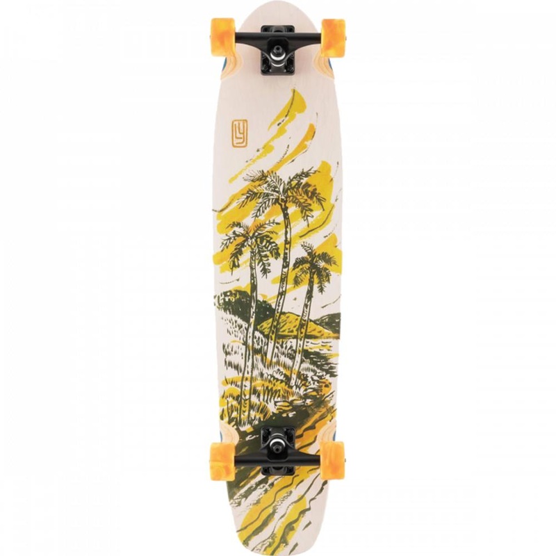 Landyachtz Ripper Postcard | Setup 1 | 36.9″ Kicktail Longboard Complete