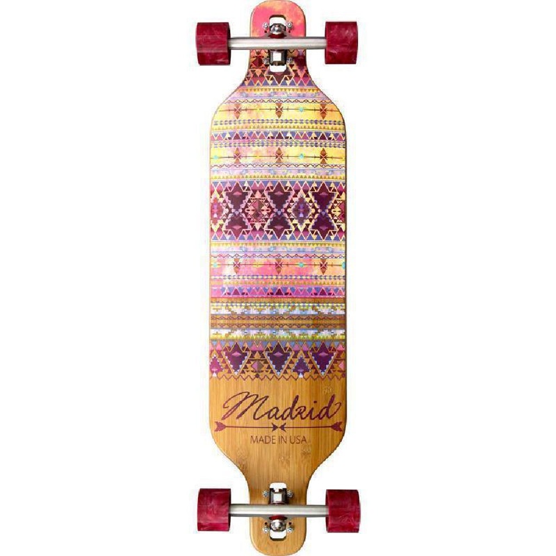 Madrid Dream 39″ Indie Bamboo Drop-Thru Longboard Complete