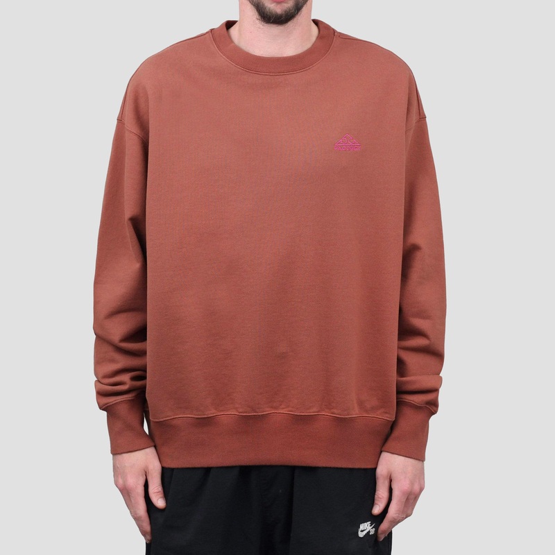 Paccbet Embroidered Crew Brown Small