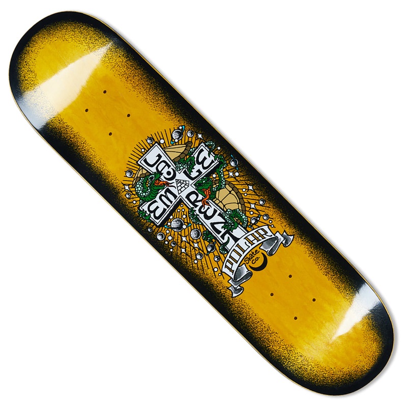 Polar Skateboards Emile Laurent Turtle Town Deck Yellow 8.25 x 32 WB:14.25