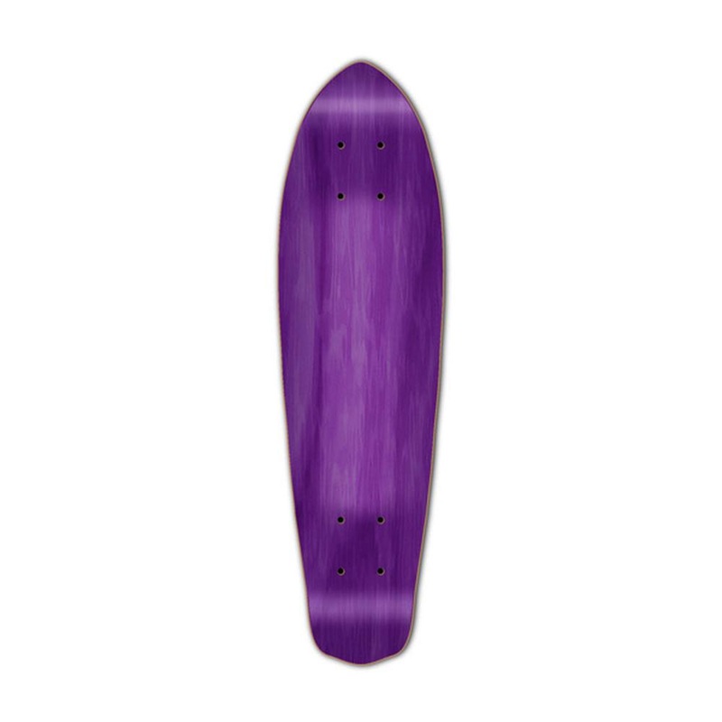 Punked Micro Cruiser Blank  Deck – Stained Purple Deck