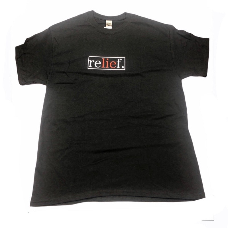 Relief Skate Supply LIE T Shirt Black S Black