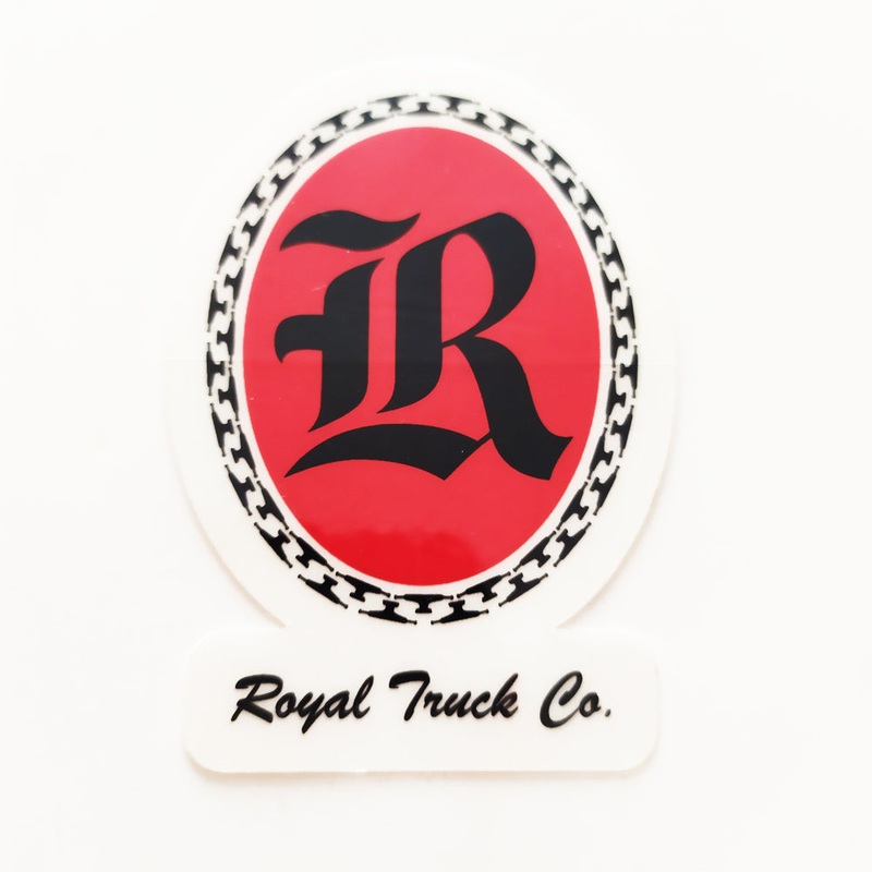 Royal Trucks Skateboard Sticker – 7cm high approx